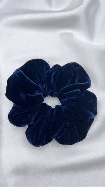 Velvet Blue scrunchie