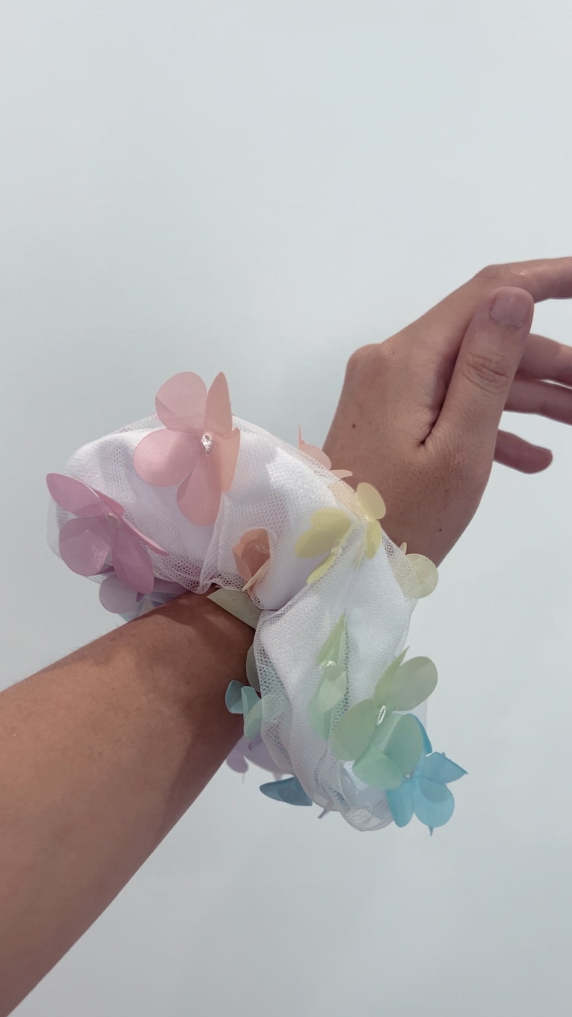 Rainbow Rhythm scrunchie