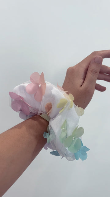 Rainbow Rhythm scrunchie